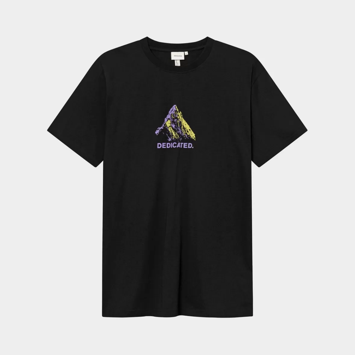 T-Shirts | DEDICATED T-shirt Stockholm Logo Peak Black