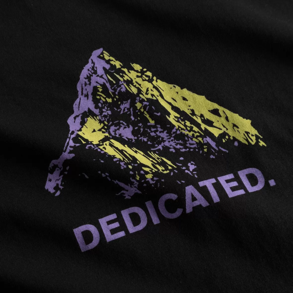 T-Shirts | DEDICATED T-shirt Stockholm Logo Peak Black
