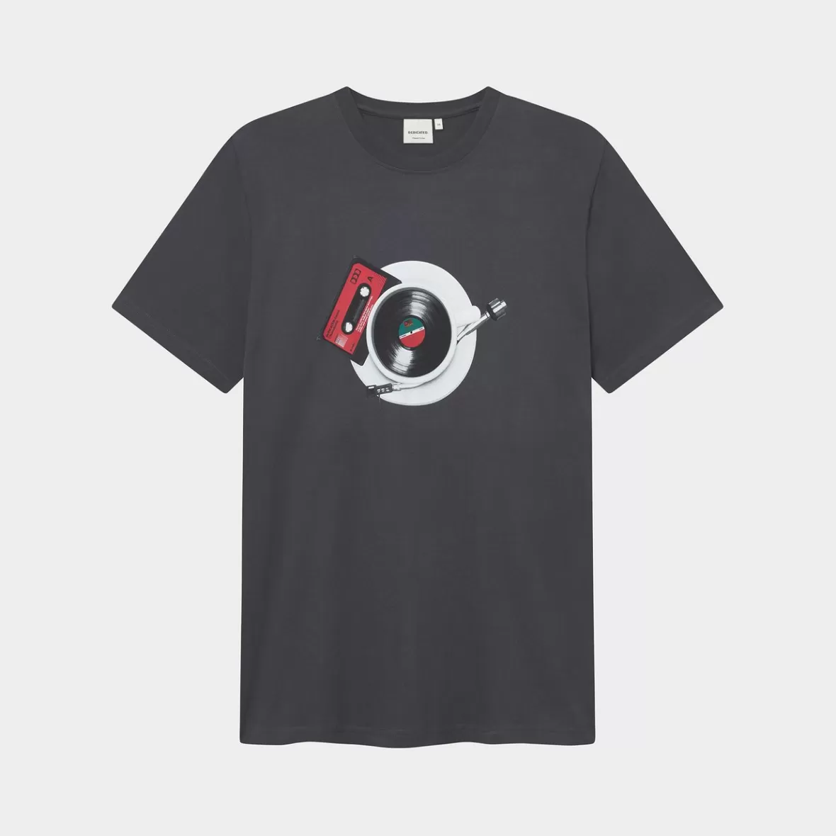 T-Shirts | DEDICATED T-shirt Stockholm Morning Music Charcoal
