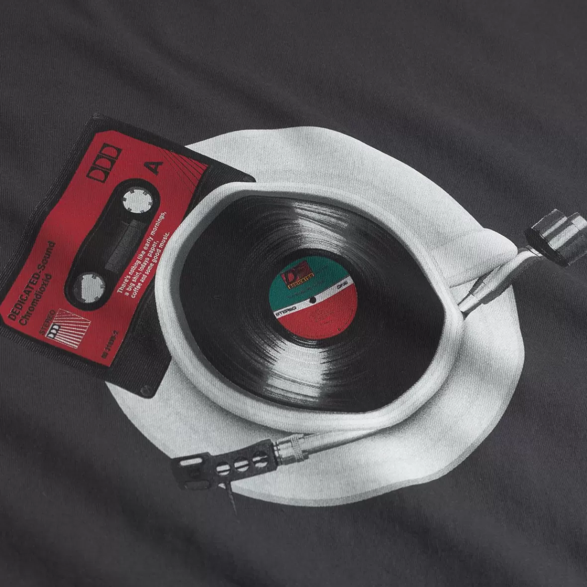 T-Shirts | DEDICATED T-shirt Stockholm Morning Music Charcoal
