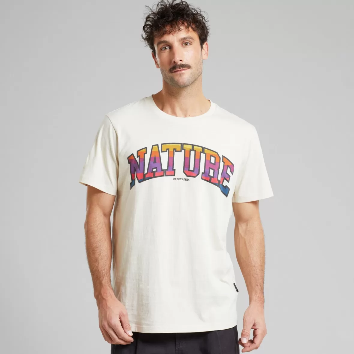T-Shirts | DEDICATED T-shirt Stockholm Nature Sunset Oat White