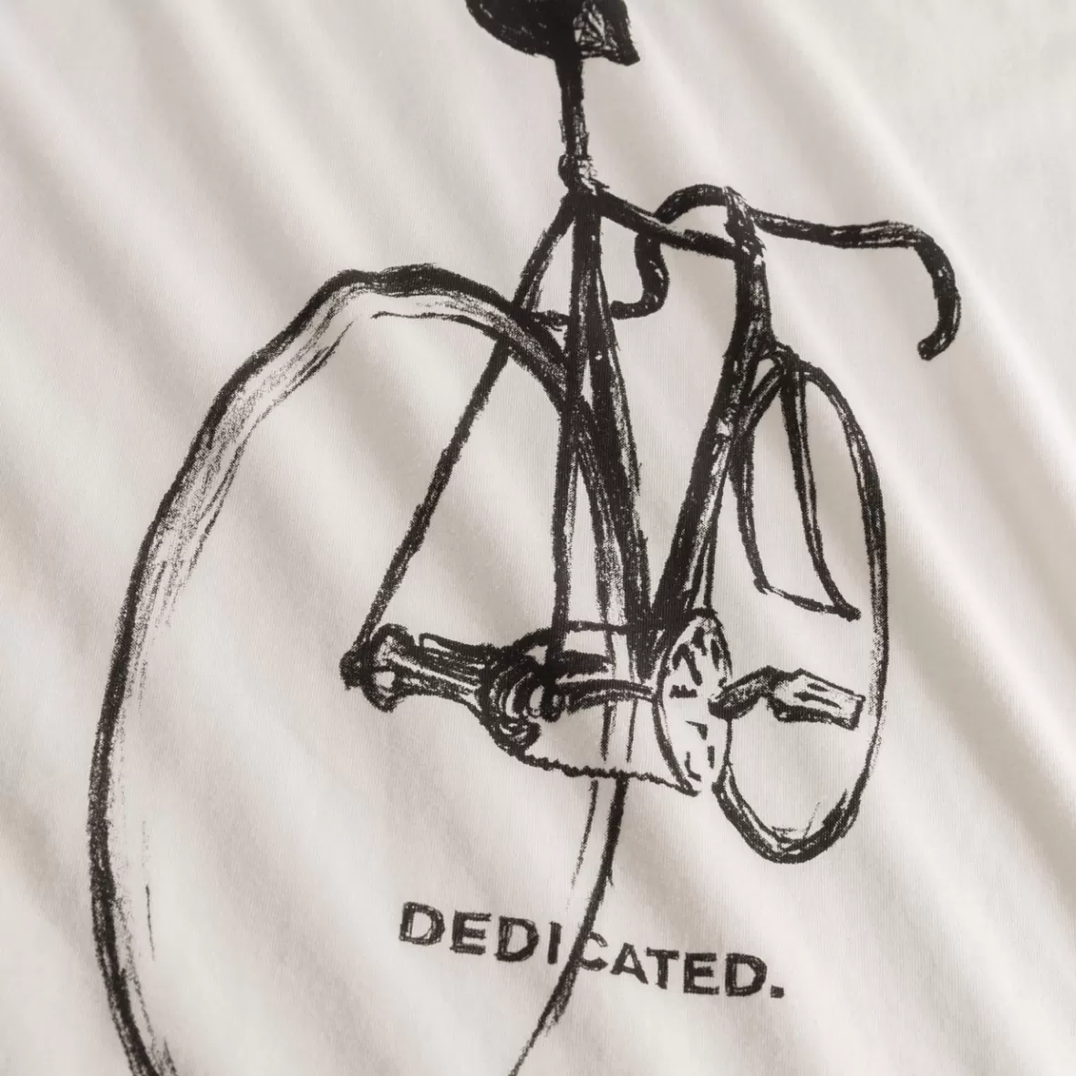 T-Shirts | DEDICATED T-shirt Stockholm Pencil Bike Off-White