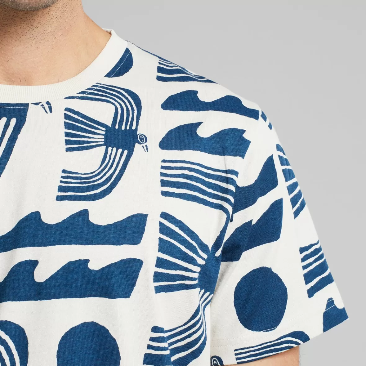 T-Shirts | DEDICATED T-shirt Stockholm Seagulls Oat White