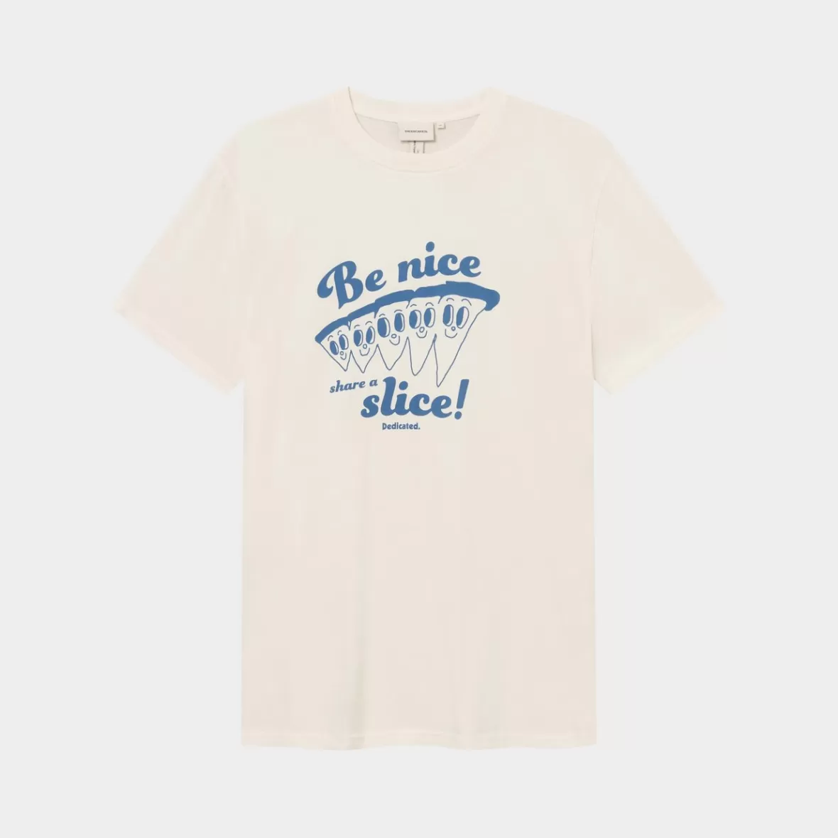 T-Shirts | DEDICATED T-shirt Stockholm Share A Slice Off White