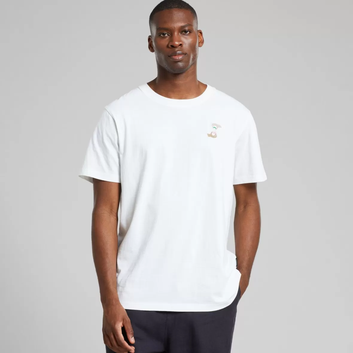 T-Shirts | DEDICATED T-shirt Stockholm Siesta Fiesta Hands Emb White