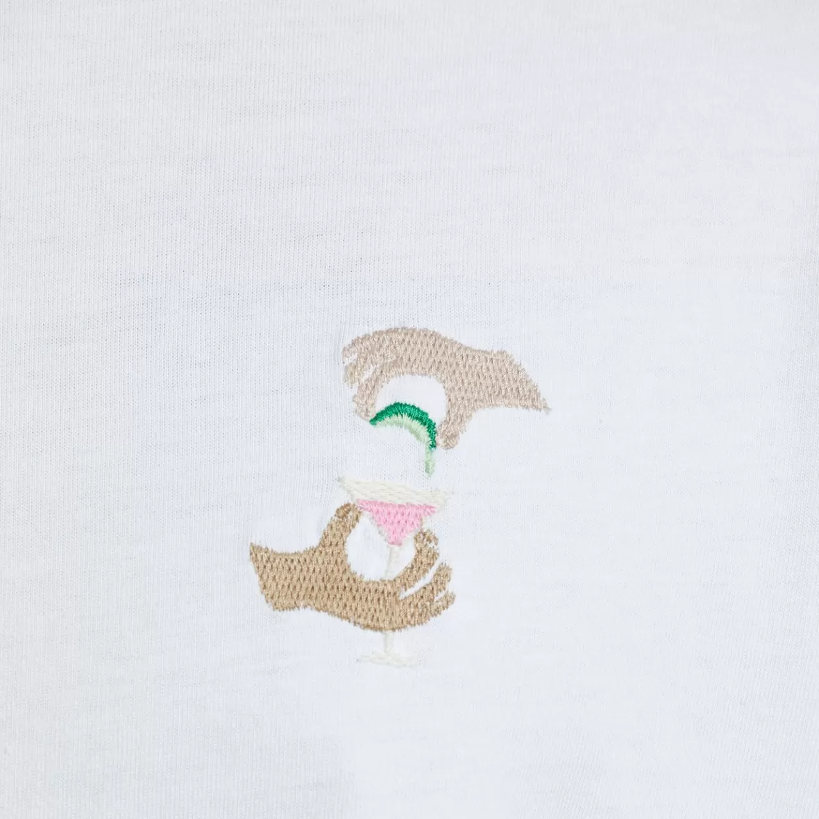 T-Shirts | DEDICATED T-shirt Stockholm Siesta Fiesta Hands Emb White