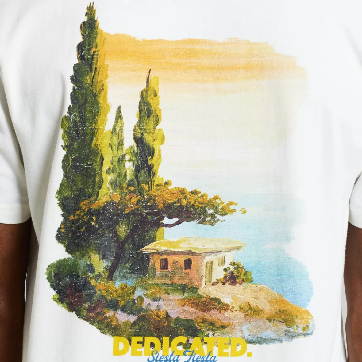 T-Shirts | DEDICATED T-shirt Stockholm Siesta Fiesta Off-White