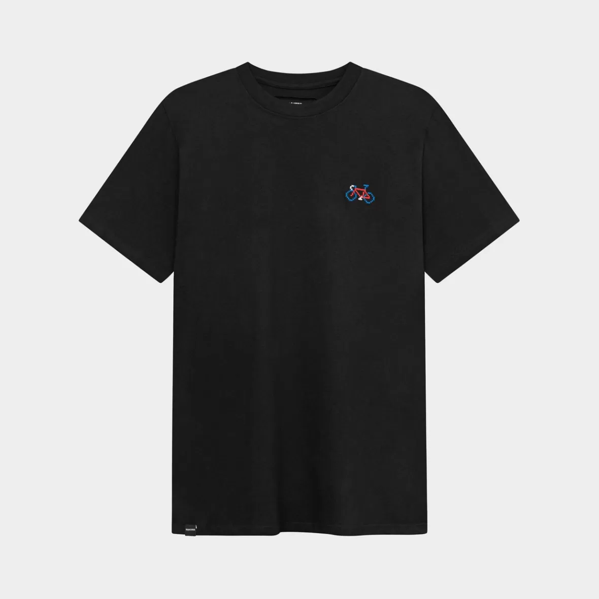T-Shirts | DEDICATED T-shirt Stockholm Stitch Bike Black