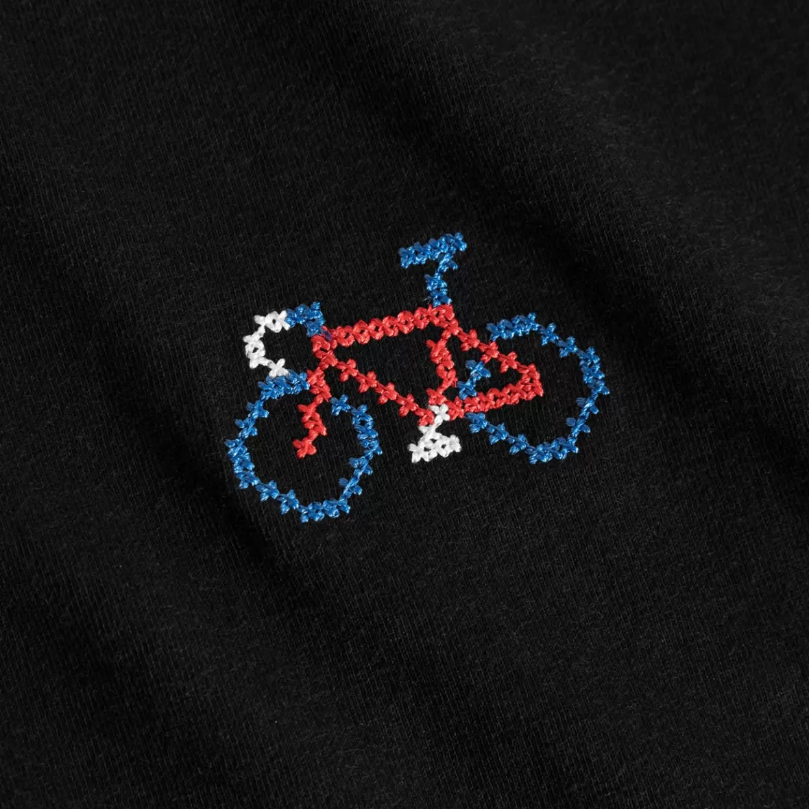 T-Shirts | DEDICATED T-shirt Stockholm Stitch Bike Black