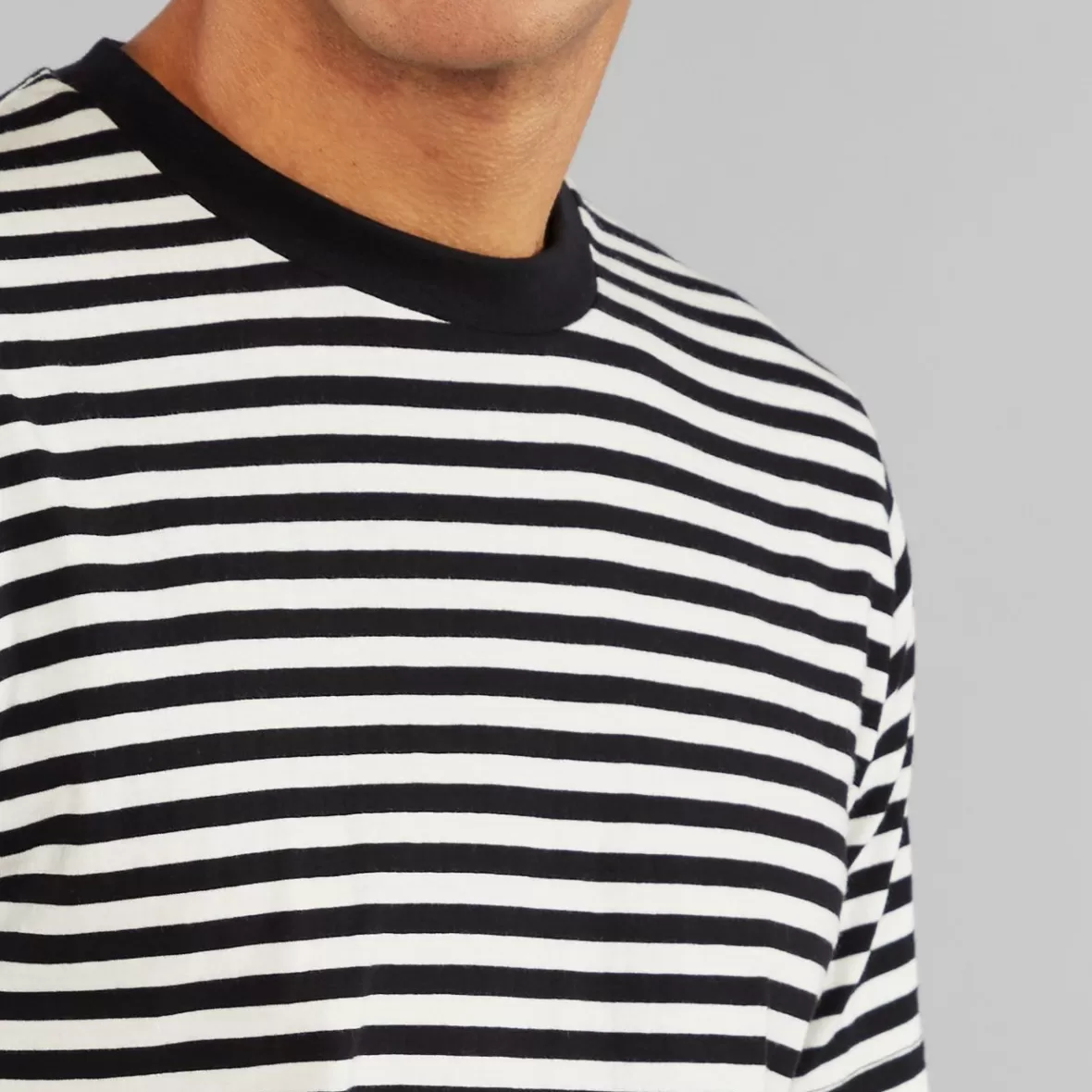 T-Shirts | DEDICATED T-shirt Stockholm Stripes Black/Off-White
