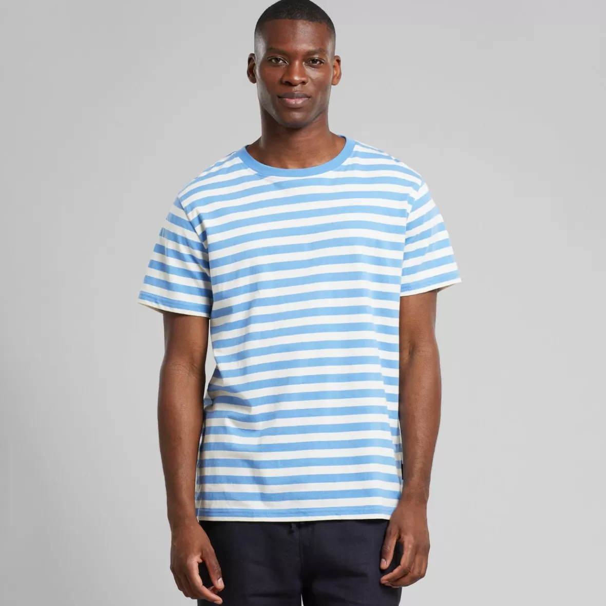 T-Shirts | DEDICATED T-shirt Stockholm Stripes Della Blue