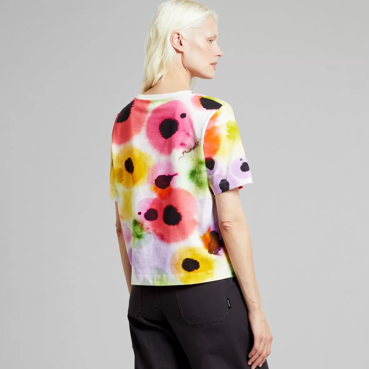 T-Shirts | DEDICATED T-shirt Vadstena Abstract Floral Multi Color