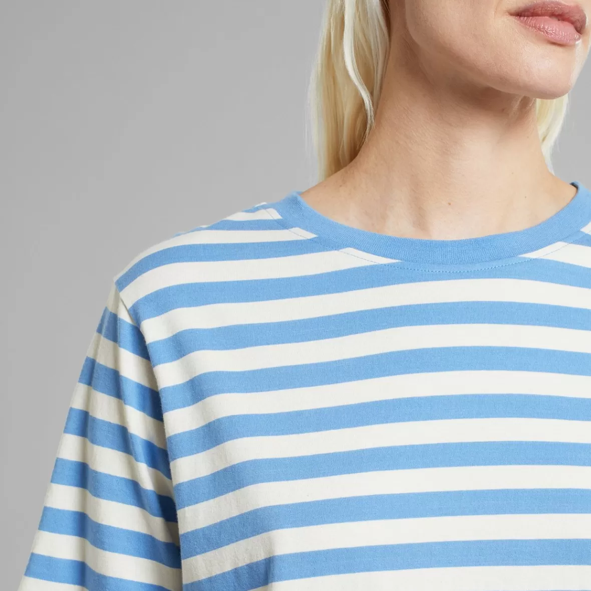 T-Shirts | DEDICATED T-shirt Vadstena Stripes Della Blue