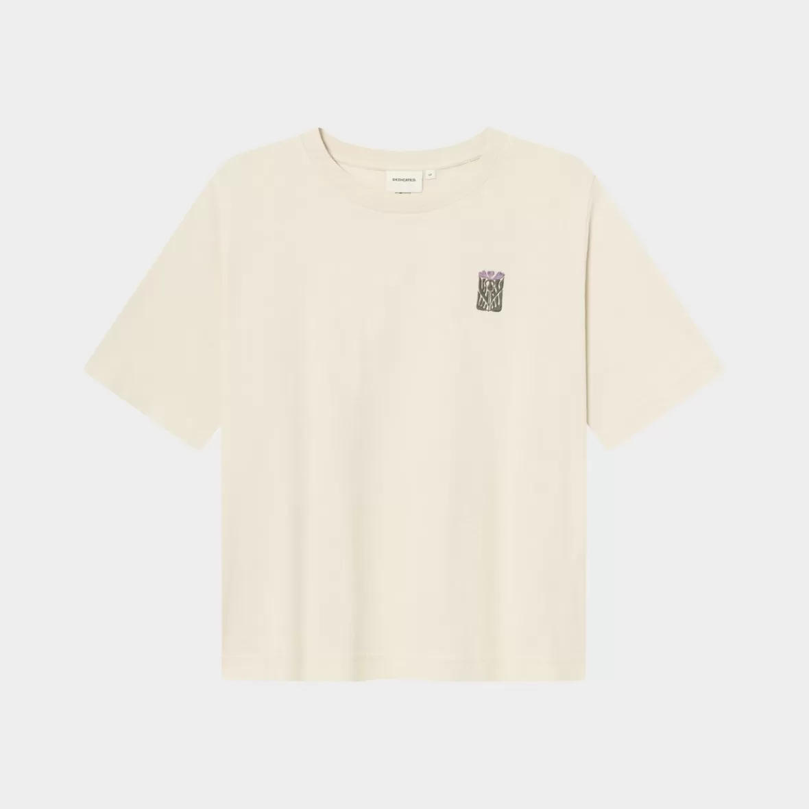T-Shirts | DEDICATED T-shirt Vadstena Thistle EMB Oat White