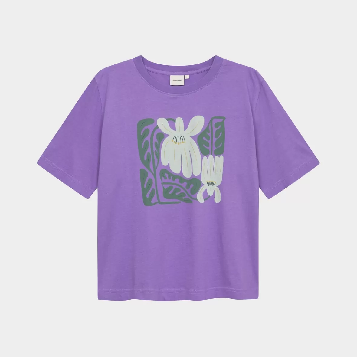 T-Shirts | DEDICATED T-shirt Vadstena Winter Blossoms Paisley Purple