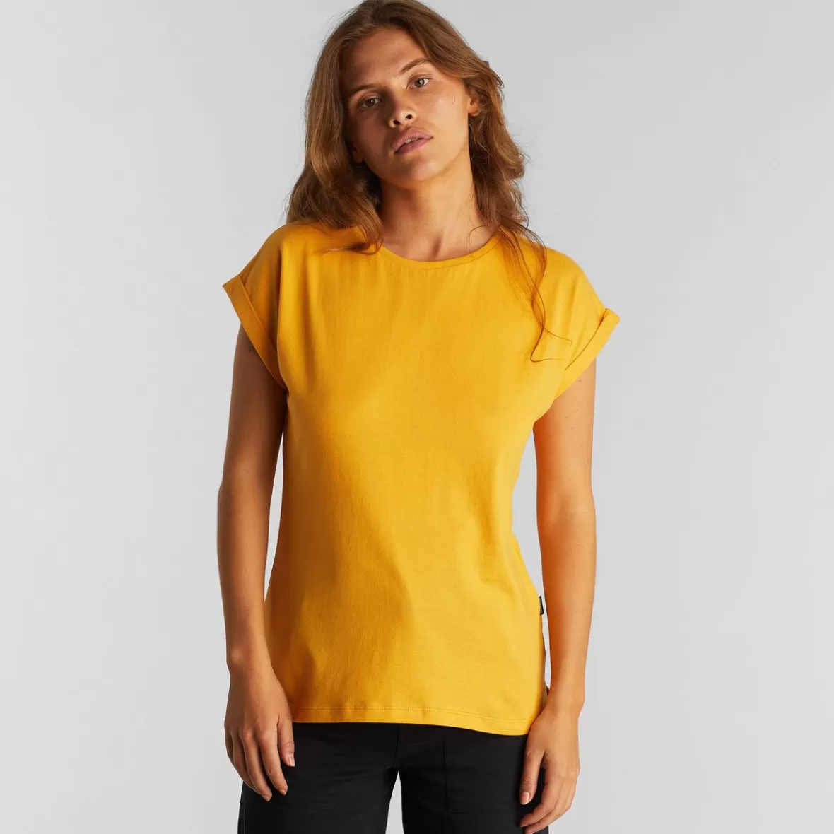 Base T-Shirts | Basics | DEDICATED T-shirt Visby Base Honey Yellow