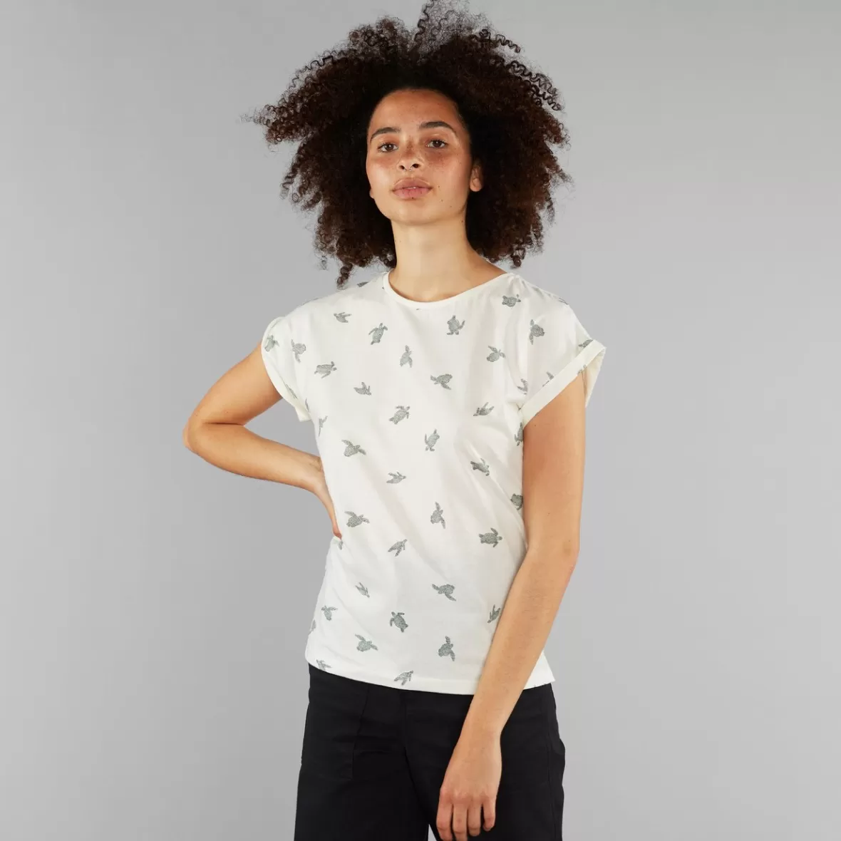 T-Shirts | DEDICATED T-shirt Visby Sea Turtles Off-White